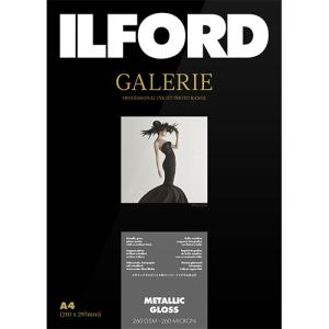 イルフォード インクジェット用紙 メタリックグロス 厚手 メタル調 A4 100枚 ILFORD GALERIE METALLIC GLOSS ギャラリー プロフォトペーパー 422208