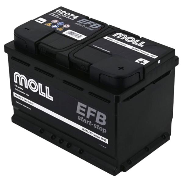 MOLL 欧州車用バッテリー MOLL EFB start stop with EFB techno...