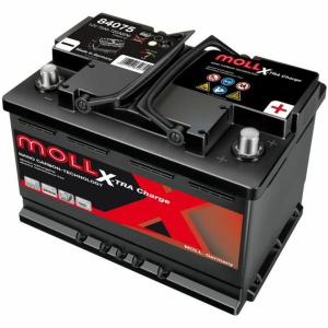 MOLL X-TRA Charge 欧州車用 自動車用バッテリー(他商品との同時購入不可)電解液注入済 MOLL X-TRA Charge 84075 返品種別B｜joshin