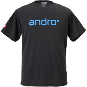 andro(アンドロ) 卓球 ユニセックス ナパTシャツ IV(ブラック×ブルー・サイズ：S) 返品種別A｜joshin