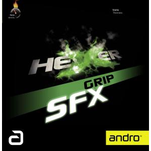 andro(アンドロ) 卓球ラバー HEXER GRIP SFX(ヘキサーグリップ エスエフエックス)テンション系裏ソフト(黒・サイズ：1.7mm) 返品種別A｜joshin
