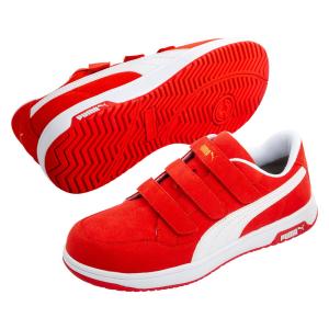 プーマ HERITAGE Airtwist 2.0 Red Low H＆L 27.0cm JSAA規格 A種 静電気帯電防止 PUMA SAFETY 64.204.0-RED-27.0 返品種別B｜joshin