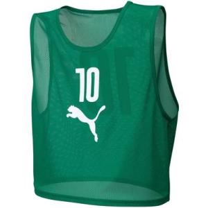 プーマ　ビブス10枚セット　ブルー　XXLサイズ PUMA（プーマ） サッカー ビブスセット 10枚組(番号入り)(アトミック