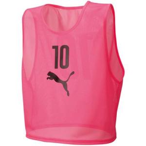 プーマ　ビブス10枚セット　ブルー　XXLサイズ PUMA（プーマ） サッカー ビブスセット 10枚組(番号入り)(アトミック