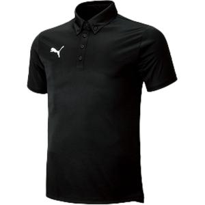 プーマ サッカー・フットサル用 ポロシャツ 半袖(ブラック・サイズ：M) 返品種別A｜joshin