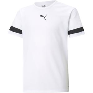プーマ ジュニア TEAMRISE ゲームシャツ(プーマホワイト/ プーマブラック/ プーマホワイト・サイズ：120) 返品種別A｜joshin
