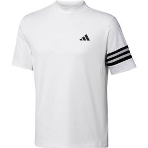 アディダス 半袖モックシャツ(ホワイト・サイズ：J/ XL) 返品種別A｜joshin