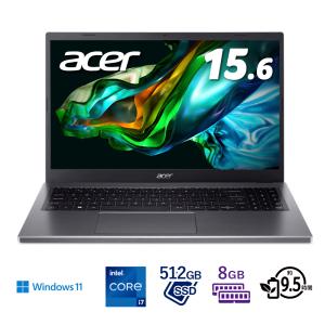 Acer(エイサー) 15.6型ノートパソコン Aspire 5(Core i7/  メモリ 8GB/  512GB SSD) スチールグレイ A515-58P-N78Y 返品種別A｜joshin