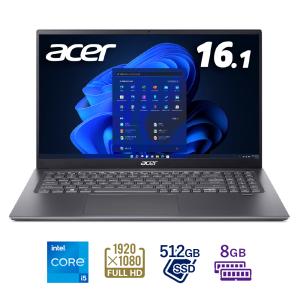 Acer 16.1型ノートパソコン Swift 3スチールグレイ SF316-51-F58YJ