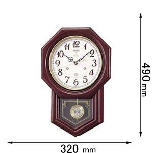 エンブレム 壁掛け時計 セイコー 電波 静音 電波時計 掛時計