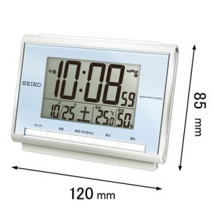 SEIKO（セイコー） 目覚まし時計 置き時計 SQ698L 電波時計 デジタル