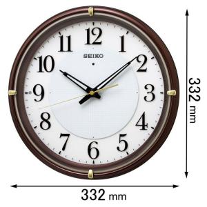【 新品未使用 】SEIKO 電波時計 温度湿度表示 KX275S 名入れ 文字書き付き 温度 湿度 デジタルカレンダー付き 電波