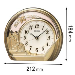 エンブレム 置き時計 電波 セイコー クロック 置時計 SEIKO EMBLEM