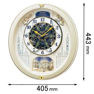 スモールワールド からくり時計 リズム時計 掛け時計 電波
