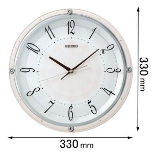 SEIKO（セイコー） 掛け時計 壁掛け KX214H 電波時計 スイープ 静か 音