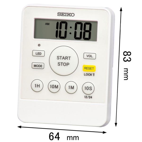 セイコータイムクリエーション 置き時計SEIKO ピピタイマー MT-718-W 返品種別A
