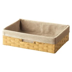 株式会社ちどり産業 収納ボックス 幅36×奥行26×高さ10cm(ベージュ) 収納ケース CH-42BG 返品種別A