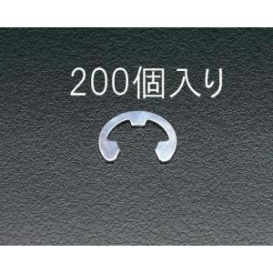 エスコ 2.5mm Eリング(三価クロメート/ 200個) ESCO EA949WE-2.5 返品種別B｜joshin