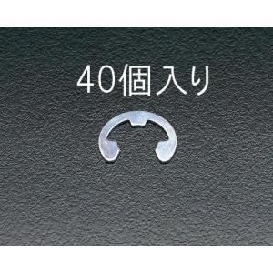 エスコ 9.0mm Eリング(三価クロメート/ 40個) ESCO EA949WE-9 返品種別B｜joshin