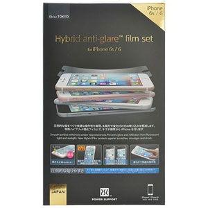 パワーサポート iPhone 6s/ 6用 ハイブリッドアンチグレアフィルム Hybrid antiglare-film set for iPhone6s/ 6 PYC-05 返品種別A｜joshin