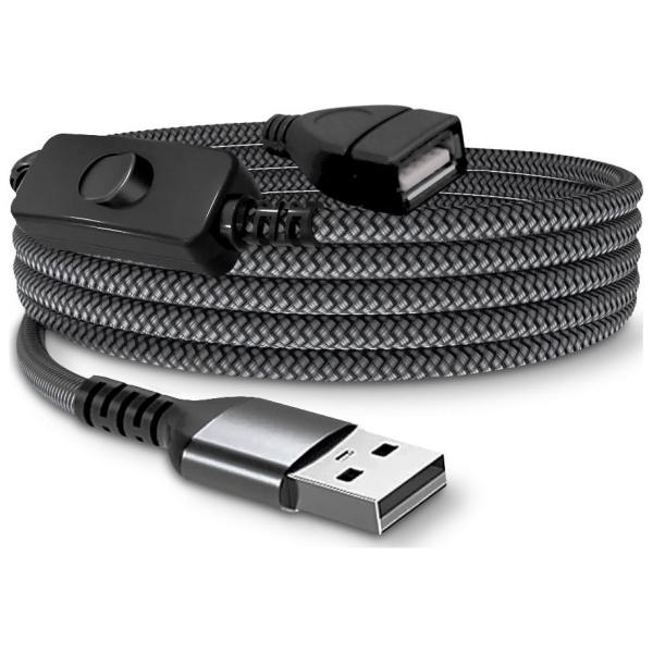 JTT USB電源延長ケーブル ON/ OFFスイッチ付(3m) USBEXC-30 返品種別A