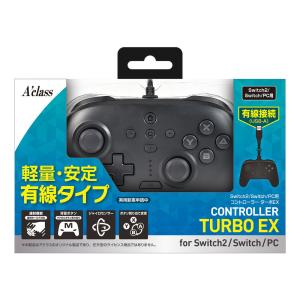 Switch 本体 コントローラー2セット アクラス Switch2/ Switch/ PC用 ワイヤレスコントローラーターボEX