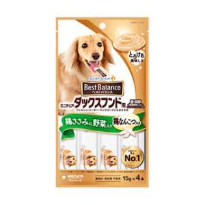 ベストバランスおやつ ミニチュア ダックスフンド用ささみ 緑黄色野菜 15g×4本 ユニ チャーム