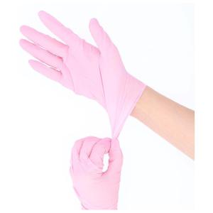エブノ パウダーフリー手袋(ピンク・サイズ：L) ニトリルトライ3 BF019987-1D-2C 返品種別B｜joshin