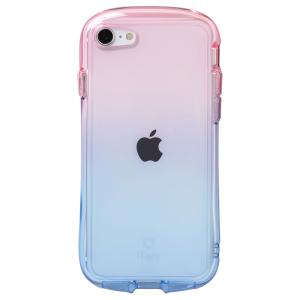 Hamee iPhone SE(第3/ 2世代)/ 8/ 7用 TPUケース IFACE LOOK IN CLEAR LOLLY(ピーチ/ サファイア) iFace Look in Clear Lolly 41-941744 返品種別A｜joshin