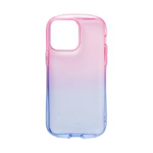 Hamee iPhone 14 Pro Max(6.7インチ)用 TPUケース IFACE LOOK IN CLEAR LOLLY (ピーチ/ サファイア) 41-946497 返品種別A｜joshin