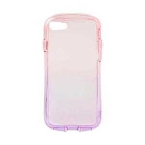 Hamee iPhone SE(第3世代)/ SE(第2世代)/ 8/ 7用 TPUケース IFACE LOOK IN CLEAR LOLLY (ピーチ/ ヴァイオレット) 41-951934 返品種別A｜joshin