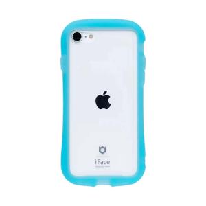 Hamee iPhone SE(第3世代)/ SE(第2世代)/ 8/ 7用 ガラスケース iFace REFLECTION(クリアブルー) 41-953655 返品種別A