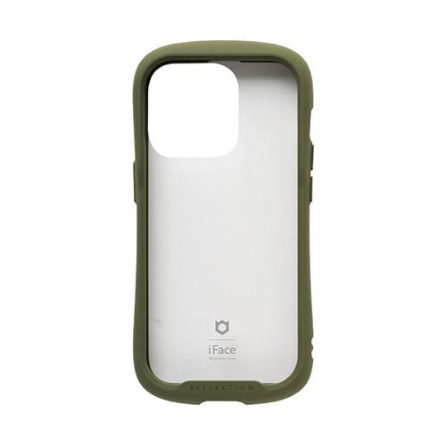 Hamee iPhone 15 Pro用 強化ガラスケース iFace Reflection(カーキ...
