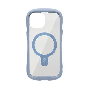 Hamee iPhone15(6.1inch/ 2眼)用 ガラスケース iFace Reflection Magnetic(ペールブルー) 41-961995 返品種別A｜joshin