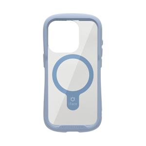 Hamee iPhone15 Pro(6.1inch/ 3眼)用 ガラスケース iFace Reflection Magnetic(ペールブルー) 41-962039 返品種別A｜joshin