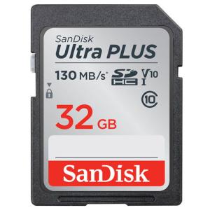 SanDisk(サンディスク) SDHCメモリカード 32GB Class10 UHS-I Ultra PLUS(ウルトラ プラス) SDSDUW3-032G-JNJIN 返品種別A｜joshin