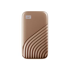 Western Digital My Passport SSD USB 10Gbps(USB 3.2 Gen 2) ポータブルSSD 1TB ゴールド USB-Cケーブル・USB-A変換アダプタ付属 WDBAGF0010BGD-JESN 返品種別A｜joshin