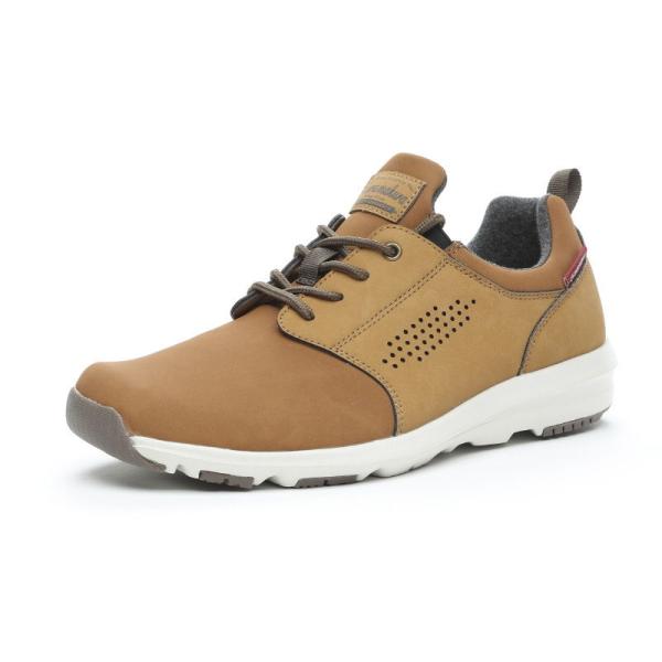 ムーンスター MSサプリスト メンズウォーキングシューズ(キャメル・サイズ：24.5cm)  返品種...