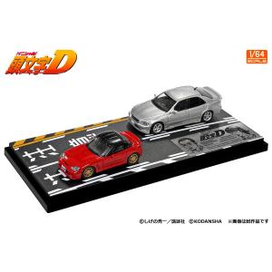 モデラーズ 1/ 64 頭文字D セットVol.14 坂本カプチーノ ＆ 秋山延彦アルテッツァ(MD64214)ミニカー 返品種別B｜joshin