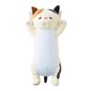 りぶはあと プレミアムねむねむアニマルズ ごろ寝クールピロウ ミケネコ 猫 ねこ 88603-10