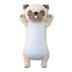 りぶはあと プレミアムねむねむアニマルズ ごろ寝クールピロウ パグ 犬 88603-32
