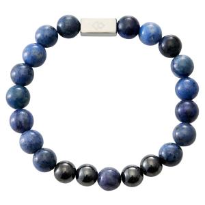 ファイテン] 水晶コンビブレスレット 5mm・7mm玉 17cm ピュア