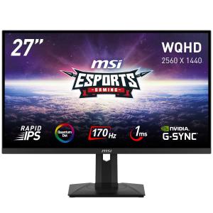 MSI 27型 ゲーミング液晶ディスプレイ(WQHD(2560×1440)/ IPS/ 1ms(GTG)/ 165Hz/ HDMI 2.0・DisplayPort/ USB Type-C/ DisplayHDR 400) G274QPF-QD 返品種別A