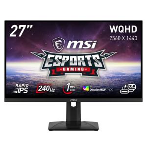 MSI 27型 ゲーミング液晶ディスプレイ (WQHD/  RAPID IPS/ ノングレア/ 1ms(GTG)/ 240Hz/ HDMI/ DisplayPort/ DisplayHDR 400) Gシリーズ G274QPX 返品種別A｜Joshin web