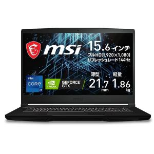 MSI GF63 Thin 11S(Core i7/  メモリ 8GB/  512GB SSD/  GeForce GTX 1650)15.6型 ゲーミングノートパソコン GF63-11SC-1201JP 返品種別B