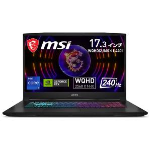 MSI 17.3型 ゲーミングノートパソコン Katana 17 B13V(Core i9/  メモリ 32GB/  1TB SSD/  GeForce RTX 4060) ブラック Katana-17-B13VFK-3503JP 返品種別B
