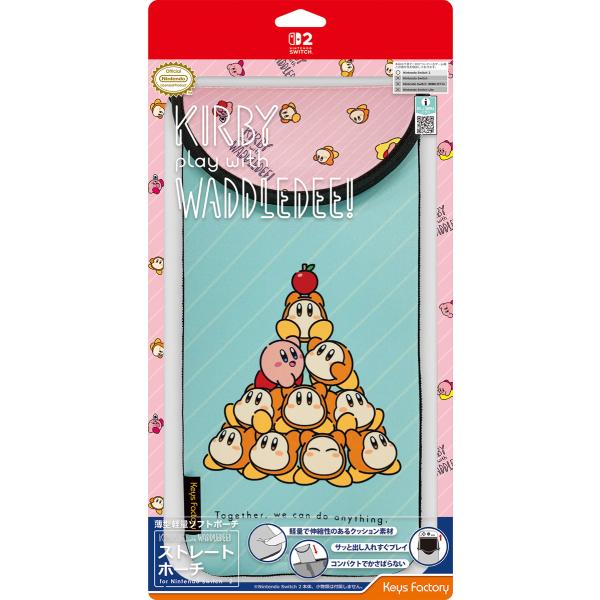 キーズファクトリー (Switch2)カービィ play with ワドルディ ストレートポーチ f...