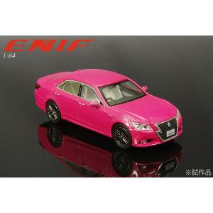 ミニカー/完成品 ENIF 1/64 トヨタ クラウン アスリート G 2014 ピンク