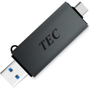 テック USB-C/ USB3.2 接続対応 2-in-1カードリーダー TUSB32CR-01 返品種別A｜joshin