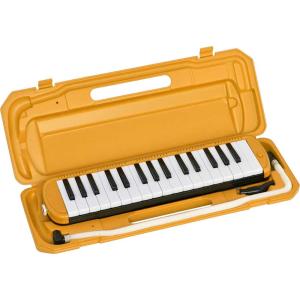 KC 鍵盤ハーモニカ メロディピアノ(マスタード)(お名前/ ドレミファソラシール付き) Kyoritsu Corporation MELODY PIANO P3001-32K-MUSTARD 返品種別B｜joshin
